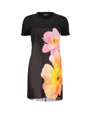 Desigual Zwart Katoenen Damesjurk