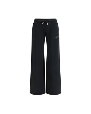 Off-White Svart Bomullscasualbyxor