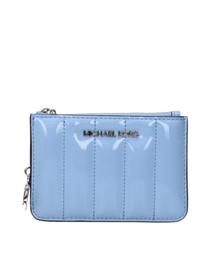 Michael Kors Lichtblauw Leren Portemonnee