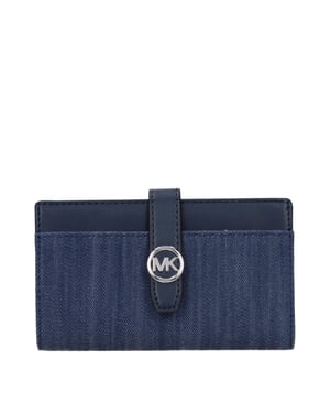 Michael Kors Blauwe Stoffen Portemonnee
