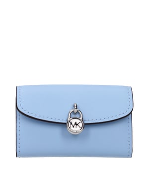 Michael Kors Lichtblauwe Leren Portemonnee
