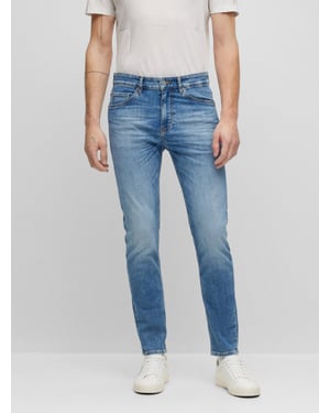 Mens Turquoise Aqua Taber Slim Jean