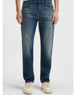 Mens Navy Maine Slim Jean