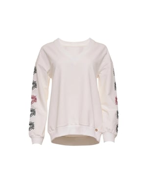 Maicazz Talan sweatshirt su26.80.035 off white