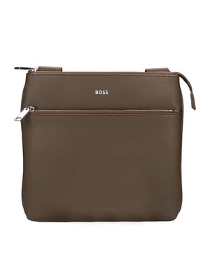 Mens Open Brown Zair Large Envelope Bag