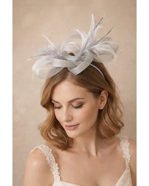 Bow Feather Fascinator