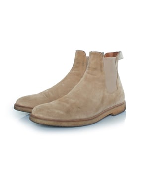 Common Projects, beige suède Chelsea boots
