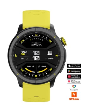Invicta I-Tech - 2 Pro ITECH-006 Herenhorloge - Smartwatch Uurwerk - Roestvrij Staal met Zwarte Wijzerplaat - 46 mm