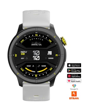 Invicta I-Tech - 2 Pro ITECH-008 Herenhorloge - Smartwatch Uurwerk - Roestvrij Staal met Zwarte Wijzerplaat - 46 mm
