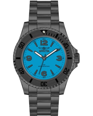 Invicta Specialty 69716 Herenhorloge - Quartz Uurwerk - Roestvrij Staal met Blauwe Wijzerplaat - 40 mm