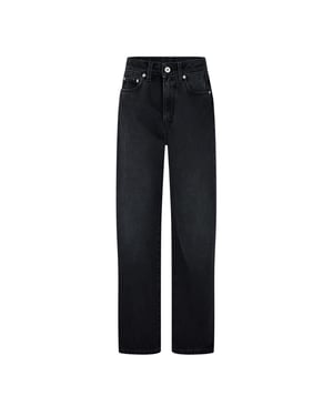 Women's Heron Preston Five Pocket Design Slim Jeans in Black