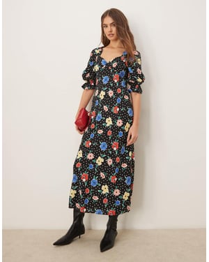 Miss Selfridge midi teklänning i blommönster