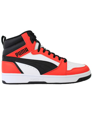 Puma Rebound v6 Mens White/Red Trainers