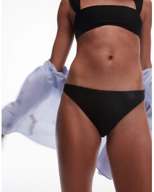 & Other Stories texturerade bikiniunderdelar i svart