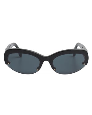 Women's Oval Wrap-Around Sunglasses PERI054S24PLA0011007