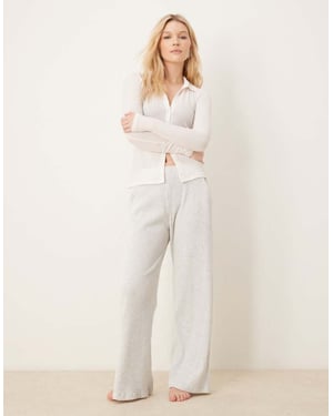 Abercrombie & Fitch lounge cozy vid ben ribbad jogger i heathergrå