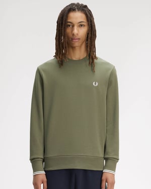 Crew Neck Sweatshirt in Sage Green