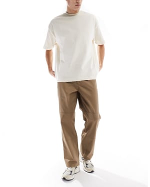 Jack & Jones bill vid passform arbetsbyxor i beige