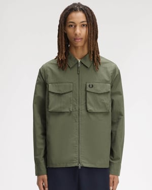 Pocket Overshirt in Sage Green