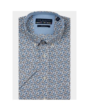 R.B. Boston Overhemd korte mouw heren marshall ss button down 616670/617