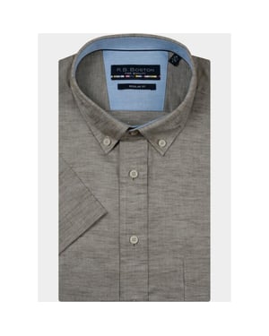 R.B. Boston Overhemd korte mouw heren marshall ss button down 616670/71