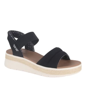 Skechers 114413 blk dames sandalen sportief