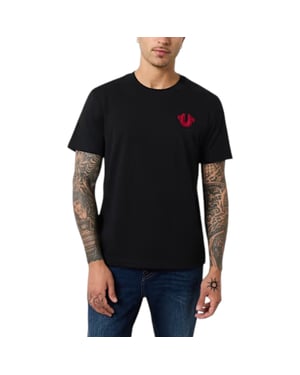 True Religion Mens T Shirts Short Sleeve Horseshoe Soft Summer Crew Neck