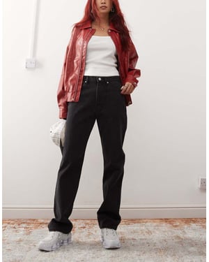 Obey everyday slim 5-fickors jeans i blekt svart