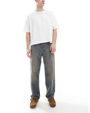 Jack & Jones Alex baggy jeans in vintage blue wash