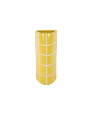 Present Time vaas retro tiles triangular medium - 12,6x11,5x26 cm