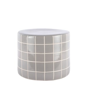 Leitmotiv bijzettafel retro tiles low - 42x42x34 cm