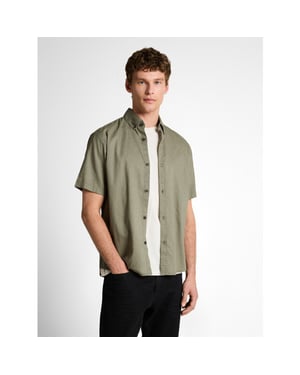 Tom Tailor Relaxed cotton linen shirt