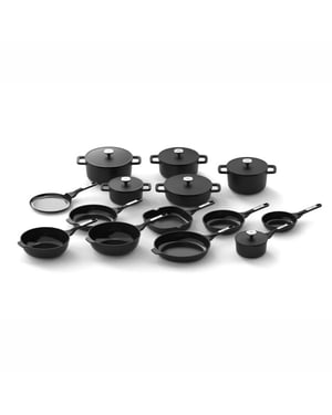 BergHOFF Leo phantom pannenset 14 delig downdraft xxxl totaal set
