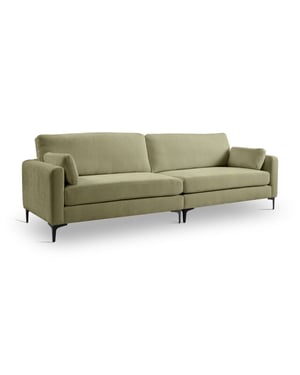 Furnilux Groene venti 4-zits bank | moderne sofa met metalen poten
