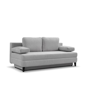 Furnilux Sorto sofa bed 2.5 zits lichtgrijs | moderne slaapbank met corduroy