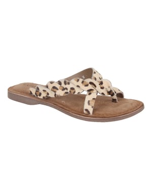 Lazamani 75912 leopard dames slippers