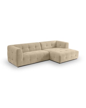 Furnilux L-vormige sofa rechts beige | tenso sofa | moderne woonkamerbank