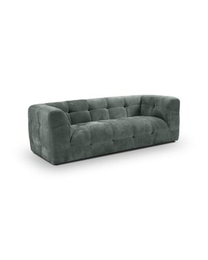 Furnilux Tenso 2.5-zits bank in petrol moderne woonbank met fsc-hout