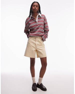 Topshop denim jort in buttermilk