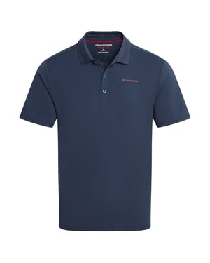 Craghoppers Herr Bramshaw Nosilife Kortärmad Golf-Polo T-shirt (Blå Marin)