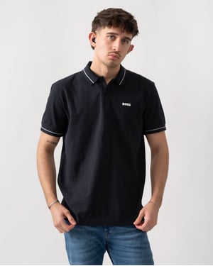 PL_Member Short Sleeve Polo Shirt in Dark Blue