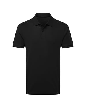 Asquith & Fox Mens Premium Mercerised Cotton Polo Shirt (Black)