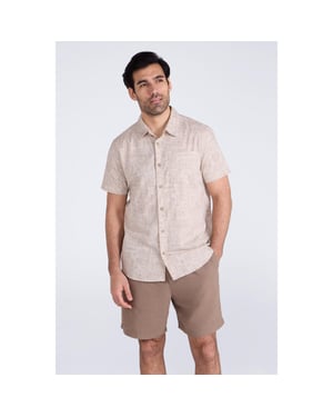 Mountain Warehouse Heren Preston Illustratie Shirt (Beige)