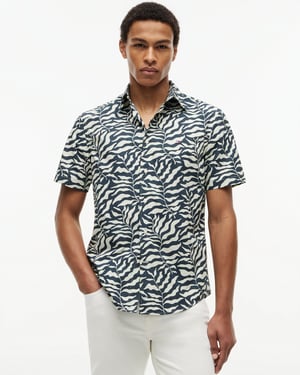 Short Sleeve Shirt in Dark Blue