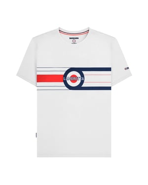 Lambretta Mens Target Band T-Shirt (White)