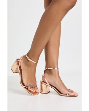 Wide Fit Square Toe 2 Part Block Toe Heel