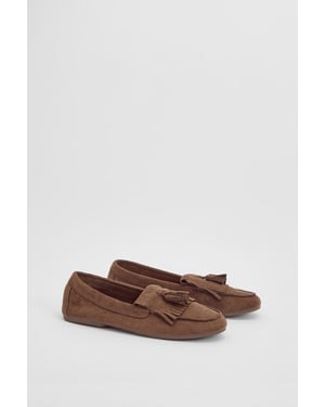Faith: Jemima Faux Suede Tassel Detail Loafers