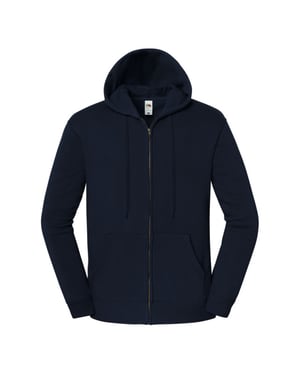 Fruit of the Loom Heren Iconic Premium Sweat Jacket met capuchon (Deep Navy)