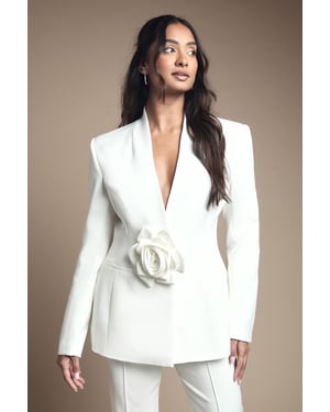 Bridal Edge To Edge Corsage Blazer