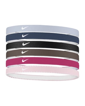 Nike Y Flex Classic Sport Headband (Pack of 6) (Multicoloured)